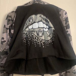 Camouflage Raider Crop Top Hoodie